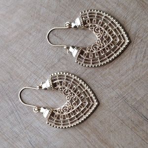 Gold boho earrings